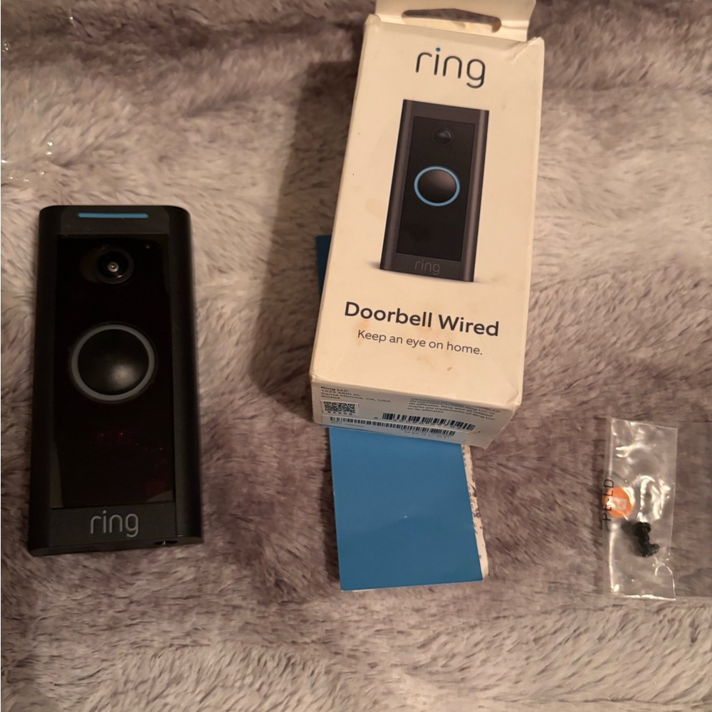 Ring Wired Doorbell in Black and Blue